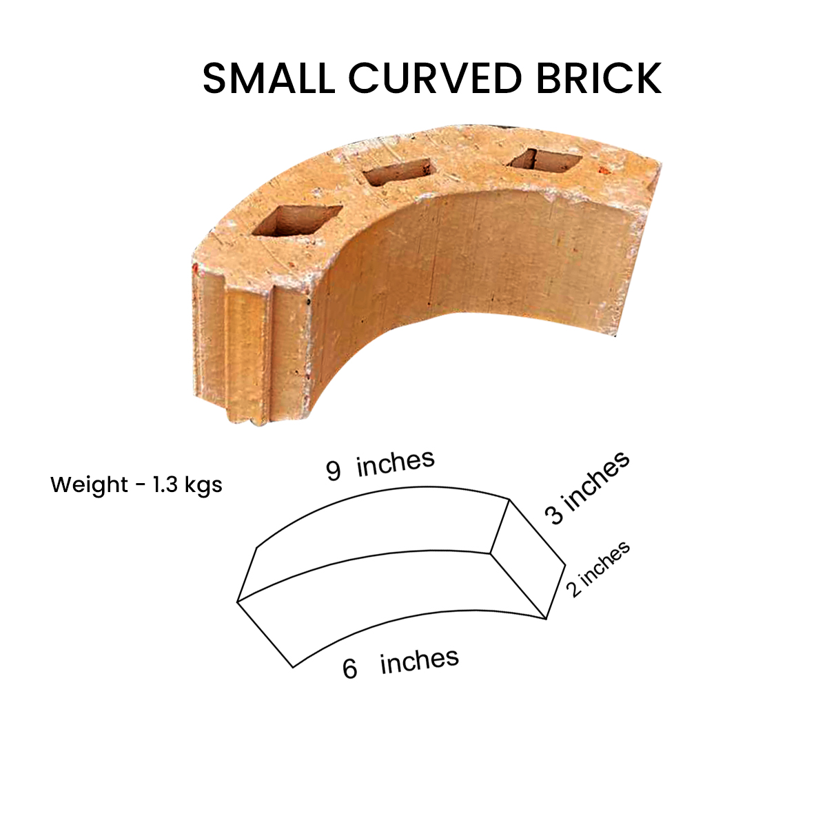 Small Curved Brick